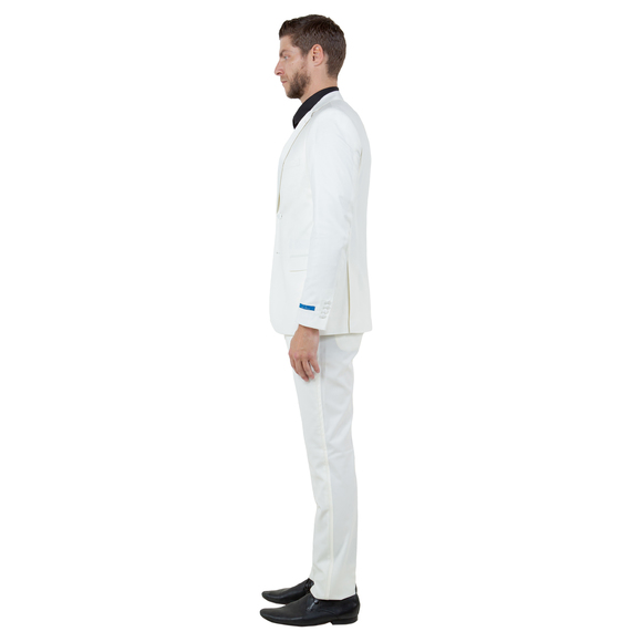 Hybrid Fit 2pc Notch Lapel Tuxedo by Sean Alexander, Ivory - Picture 3 of 7